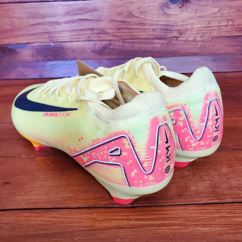 Nike Air Zoom Vapor‎ 16 Pro FG Soccer Cleats Men Yellow 12 Mbappe - Picture 2 of 7